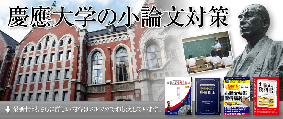慶應大学SFC：総合政策学部 2011年小論文過去問題の解説
