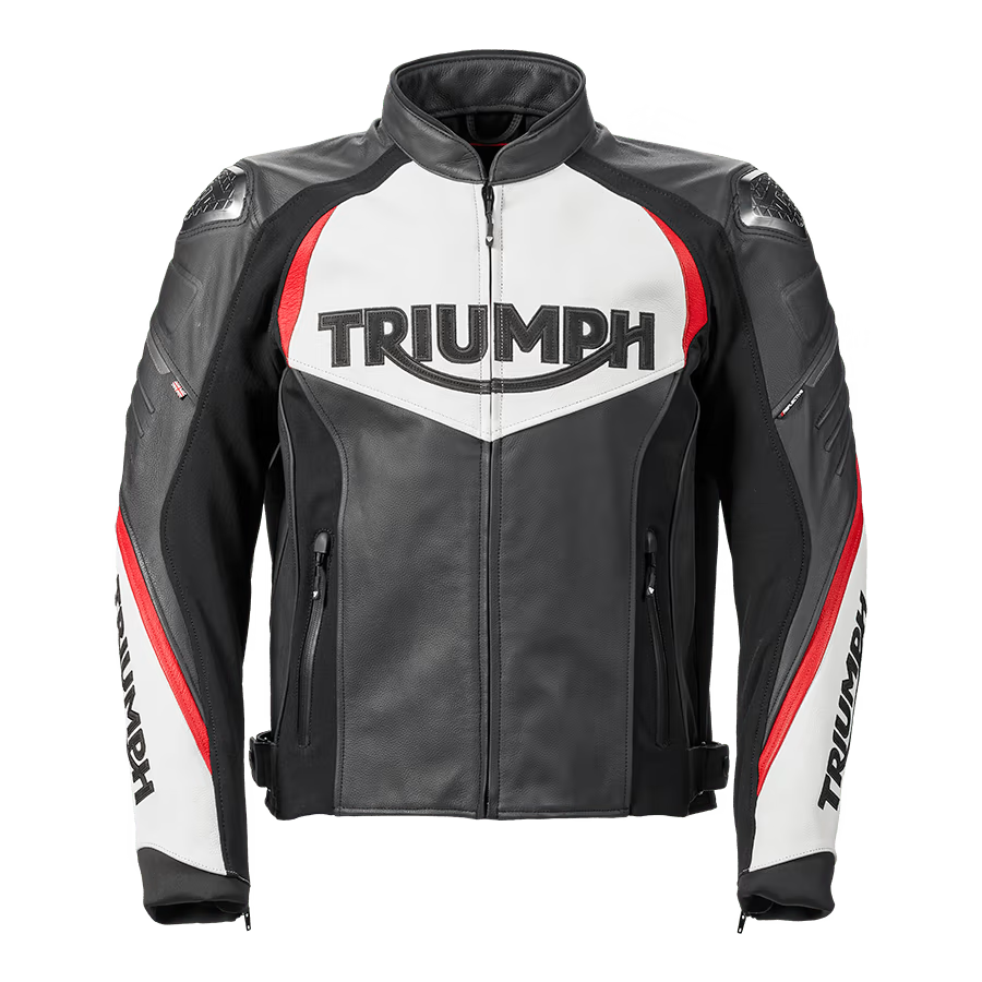 Triple Sport Leather Roadster Black & White Jacket | Motorcycle