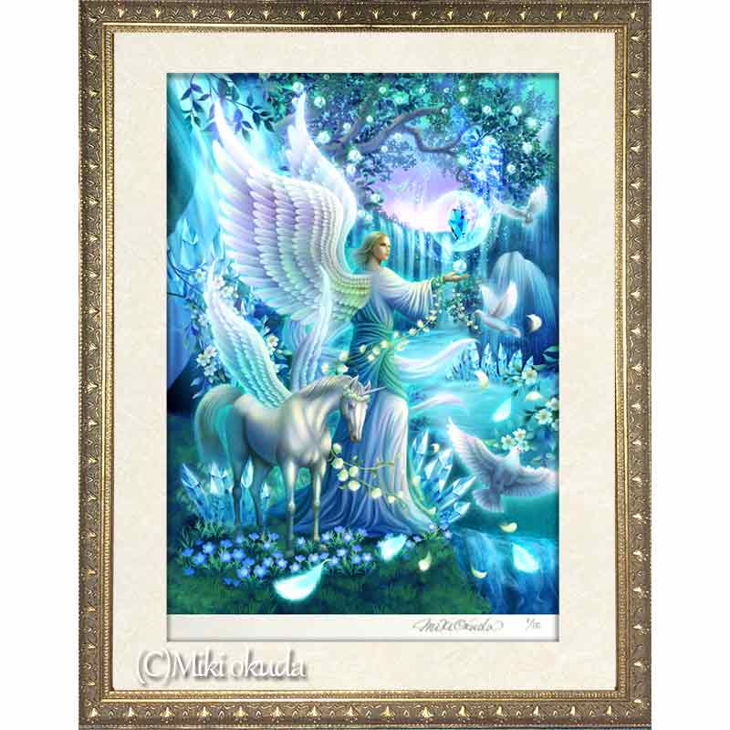 大天使ラファエル 天使イラスト スピリチュアル エンジェル ジクレー