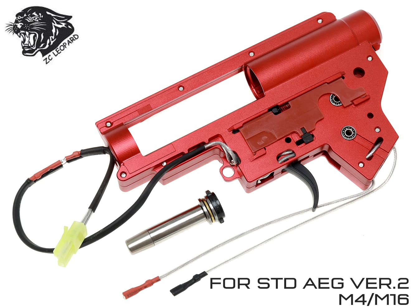 ZC LEOPARD V2 QD A7075 CNCメカボックスセット for AEG M4 [配線方法