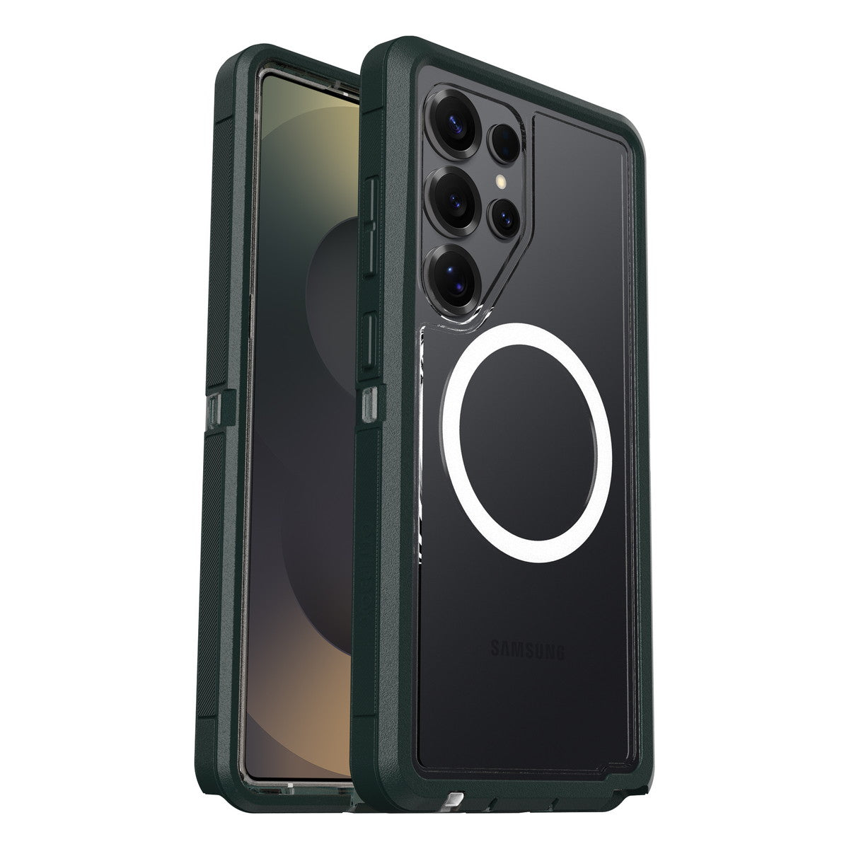 Galaxy S25 Ultraケース Defender XT Clear Magnets 耐衝撃 セージ