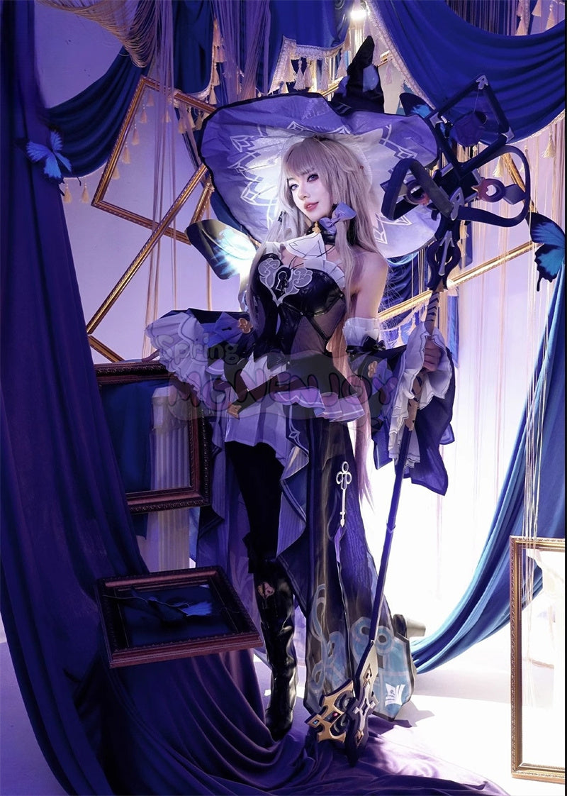 Monenjoy 崩壊スターレイル マダムヘルタ コスプレ衣装 礼服 帽子付 GS1374