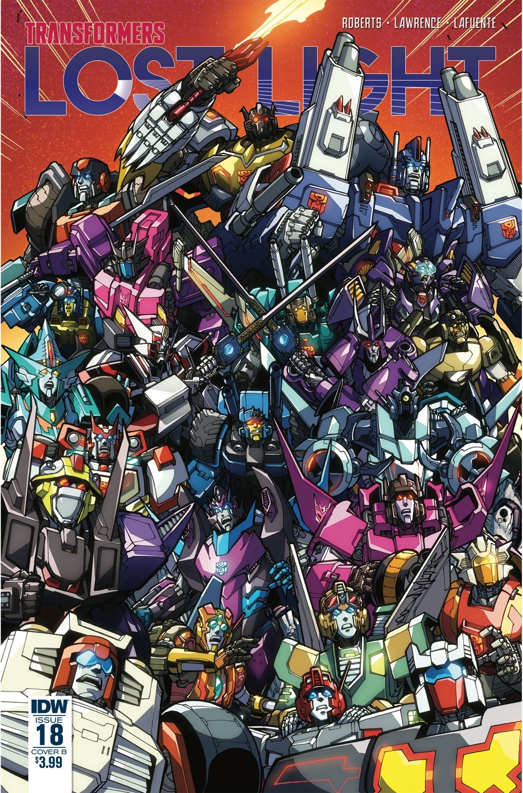 IDW Transformers: Lost Light #18 Cover B and Retailer Incentive