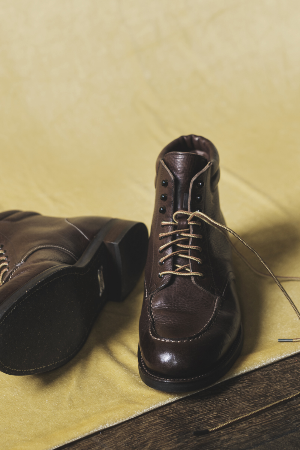 The Outlander” VACHETTA LEATHER MOC TOE BOOTS | OLD JOE BRAND