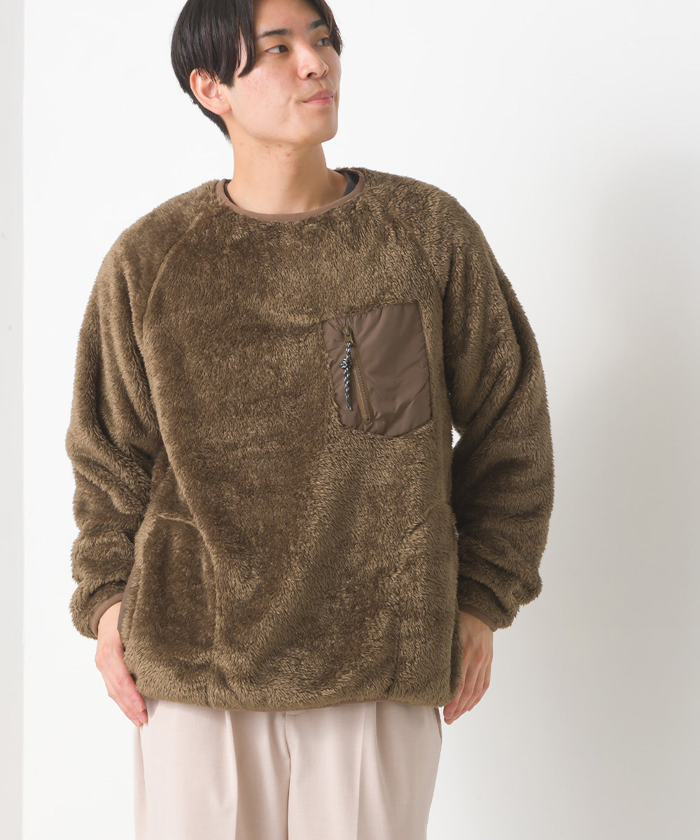 OMNES】ユニセックス ボアフリースプルオーバー【1521-7061】