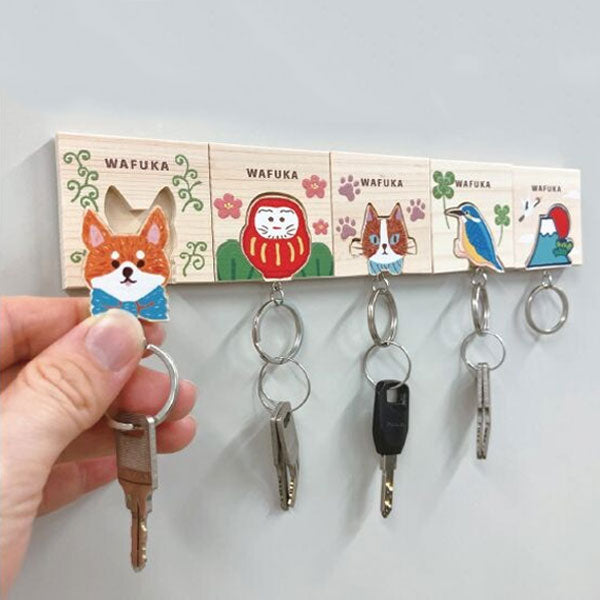 ひのき キーリング《Hinoki keyring》WAFUKA［全12種］mede in JAPAN