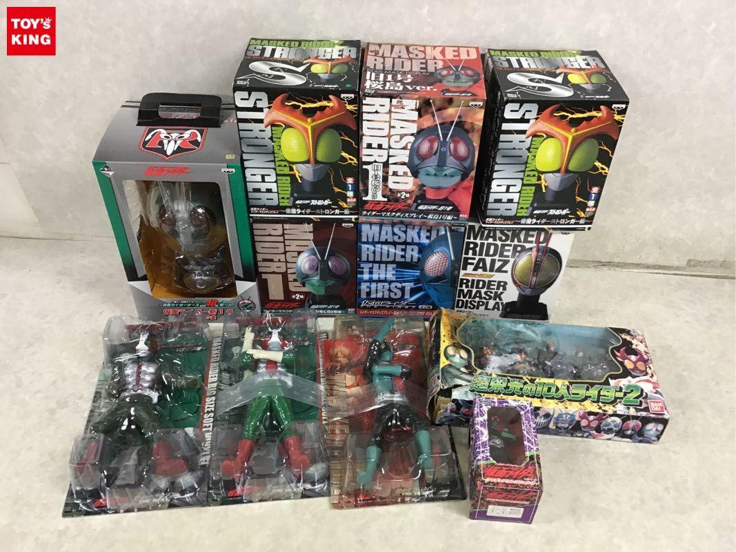 同梱不可 /ジャンク ビッグサイズソフビフィギュア、ライダーマスク