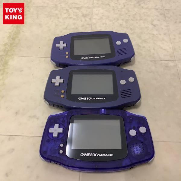 箱無 ゲームボーイ アドバンス AGB-001 本体 パープル 2点、クリア