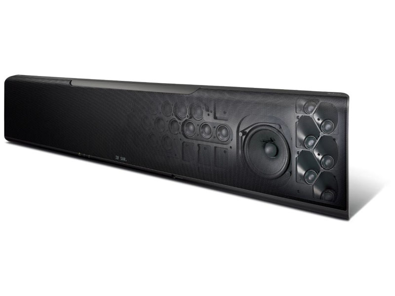 ビームを天井に反射、ヤマハが世界初のDolby Atmos対応サウンドバー