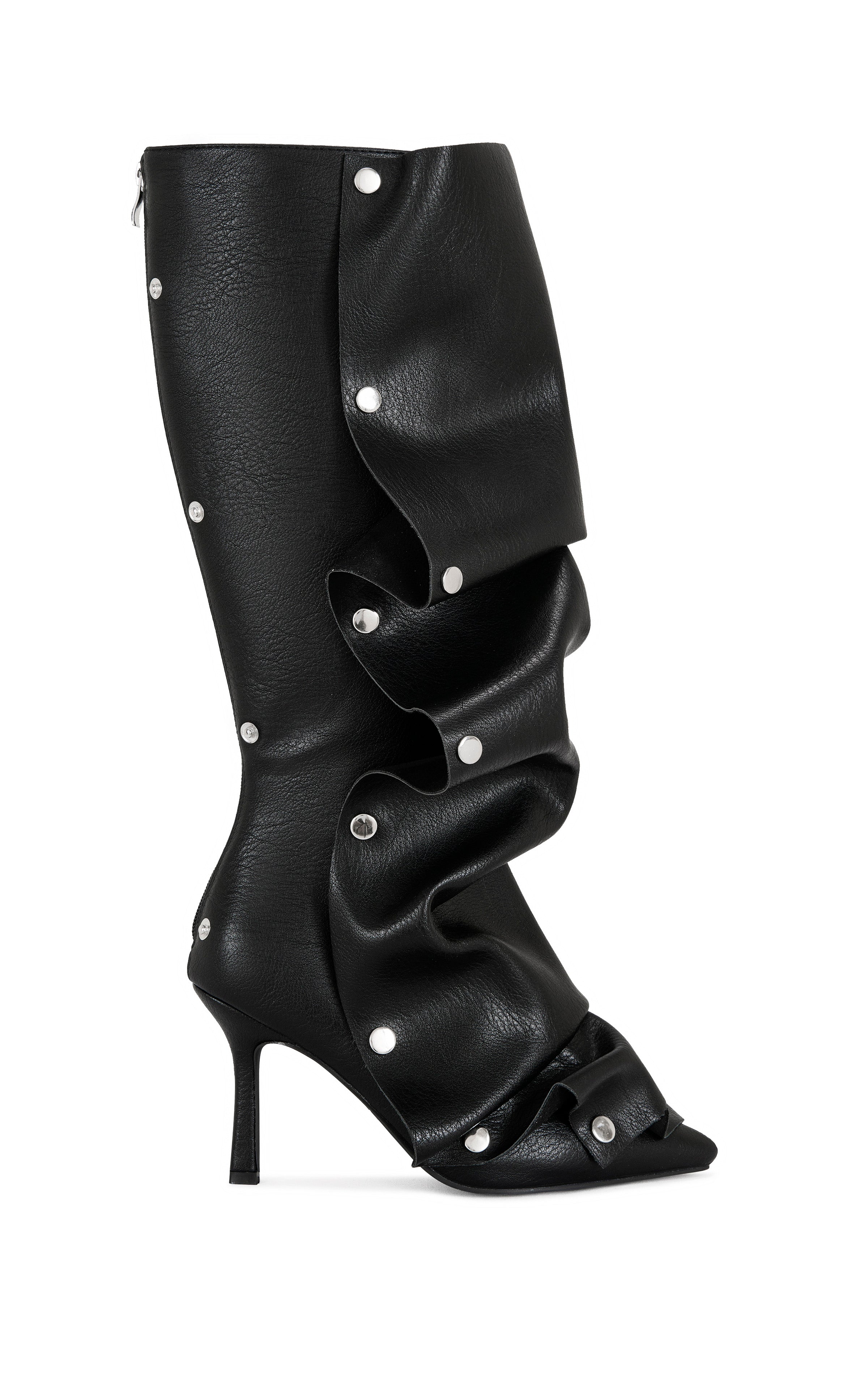 IMOGINE-BLACK ADJUSTABLE POINTED TOE BOOT | AZALEA WANG