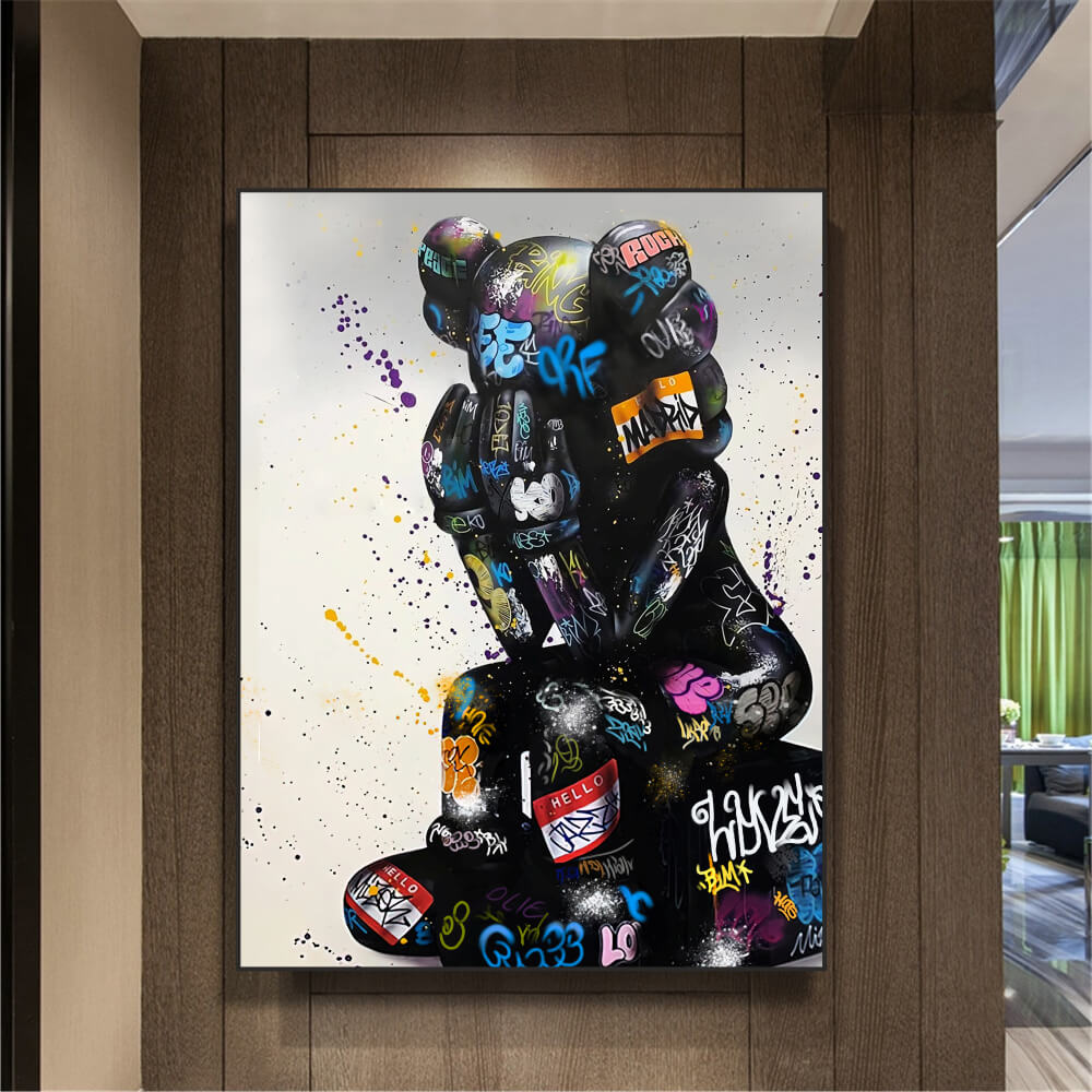 希少】Kaws Paris,LA シルクスクリーンオリジナルポスター 希少】Kaws