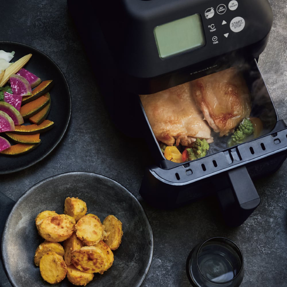 recolte（レコルト）ハイスチームエアーオーブン ナチュラルブラック