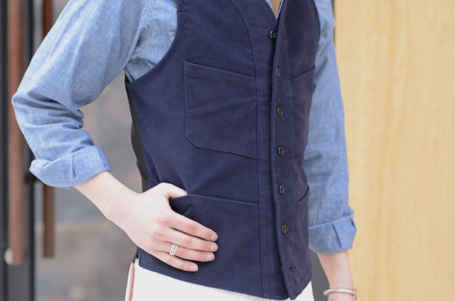 SAGAN VEST / ENGLISH MOLESKIN | ANATOMICA SAPPORO アナトミカ札幌