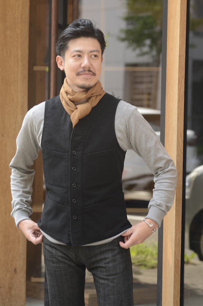 SAGAN / ENGLISH MOLESKIN NAVY&BLACK | ANATOMICA SAPPORO アナトミカ札幌