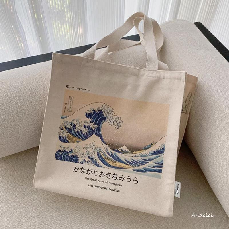 Katsushika Hokusai The Great Wave off Kanagawa, 1831 Canvas Tote