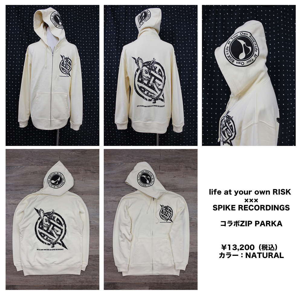 SPIKE RECORDINGS × RISK コラボレーションZIP PARKA 発売決定！｜GLAY