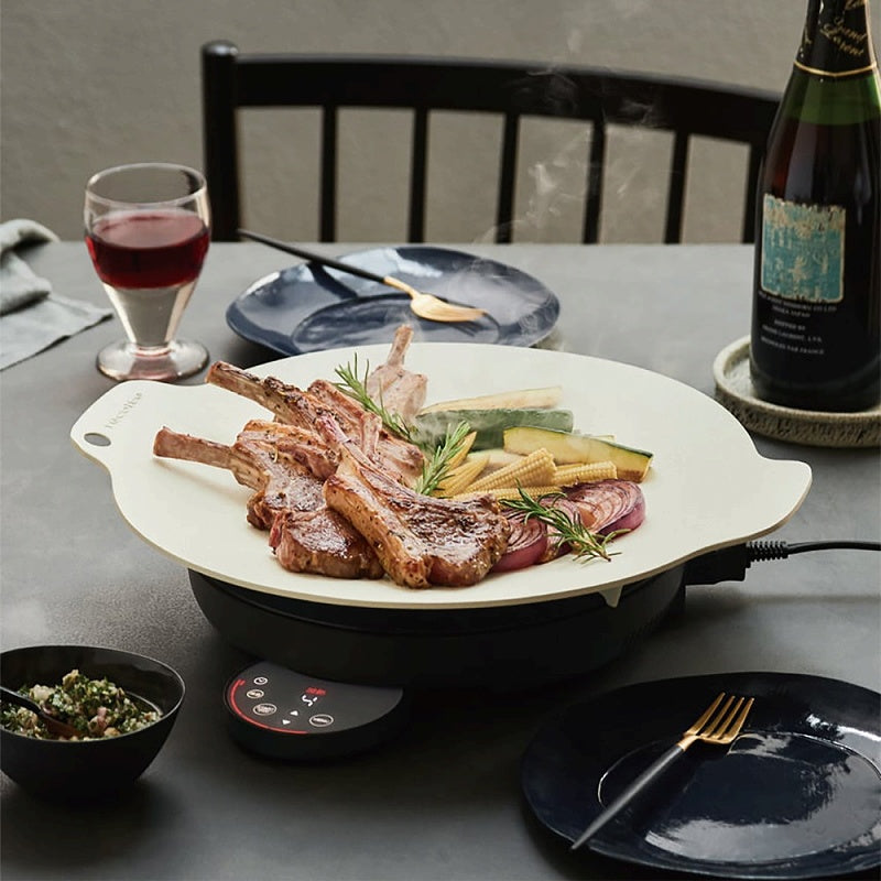 ギフトカード】recolte(レコルト) 卓上IHクッキンググリドル グレー