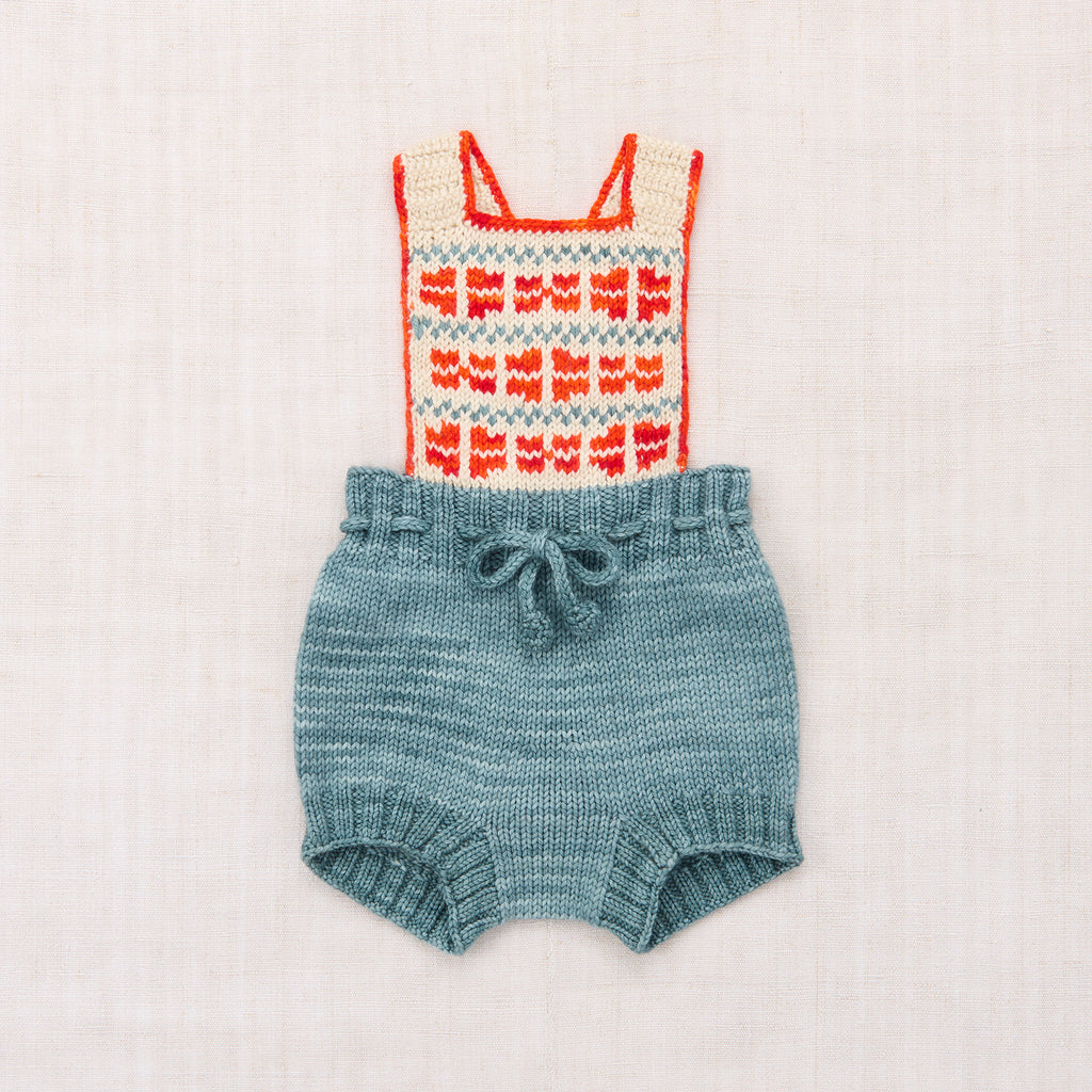 Cotton knitted romper vintage inspired child. – Apolina