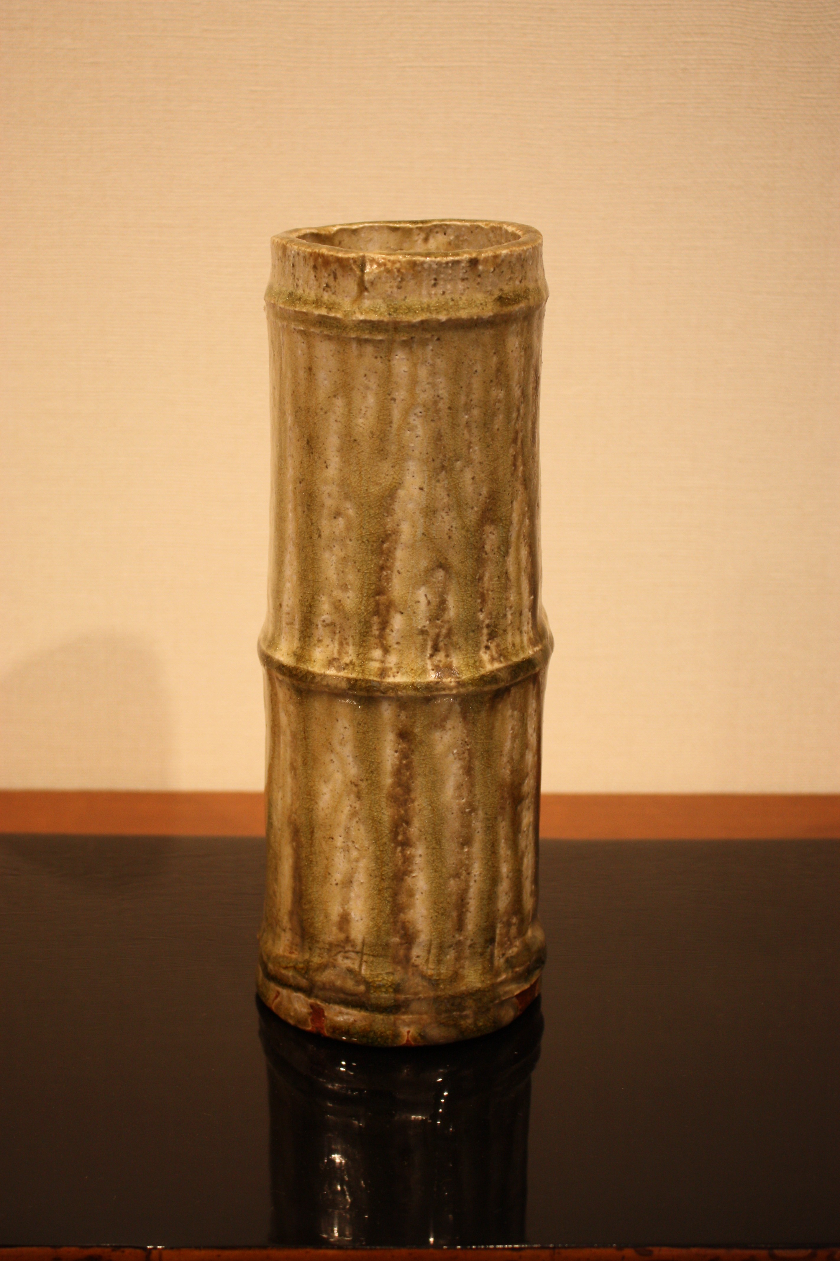 北大路魯山人 竹かた花入 共箱