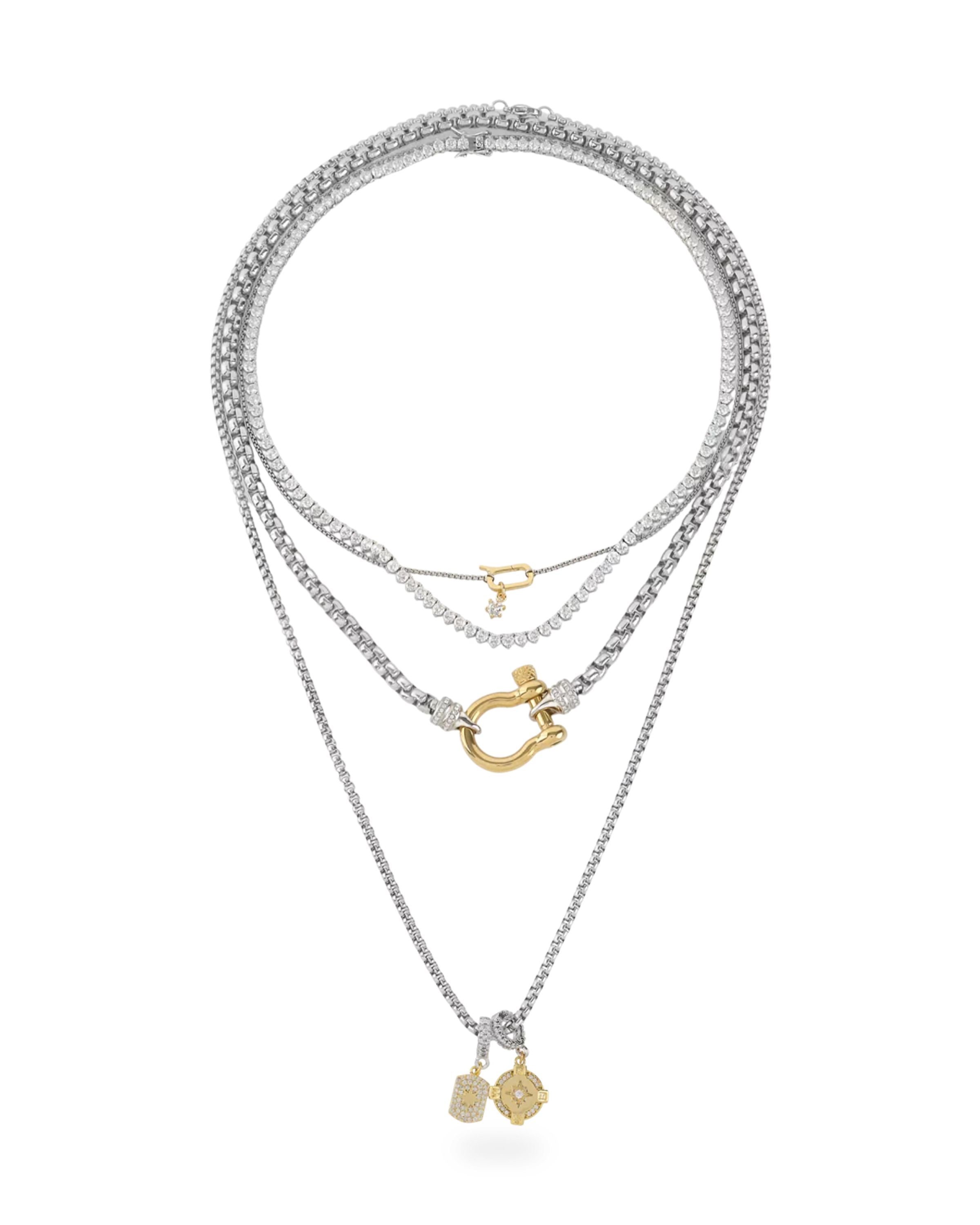 Herradura Signature Charmed Tennis Layered Necklace Set– Artizan