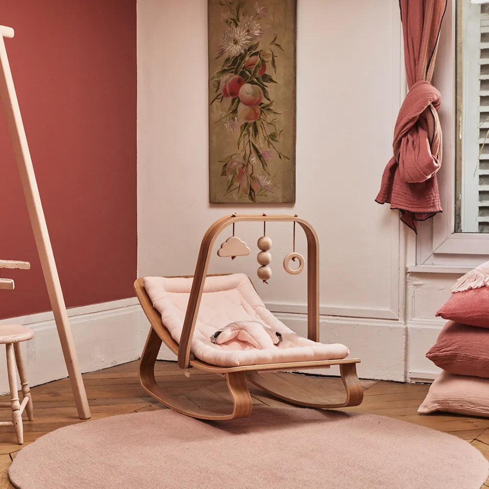 Charlie Crane, Baby Rocker Levo Walnut Nude at Bygge Bo Baby & Kids