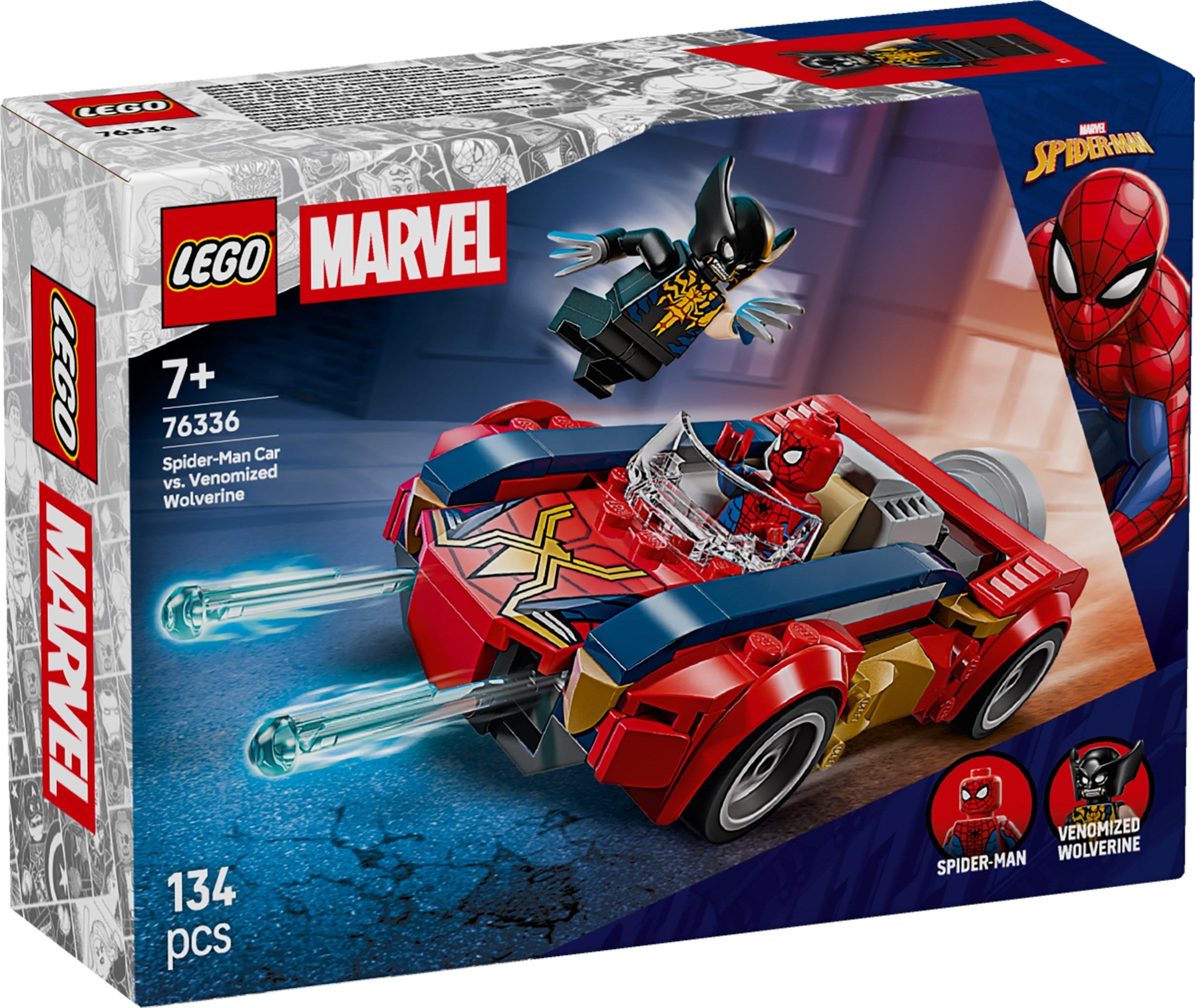 LEGO® Super Heroes 76336-1 Spider-Man Car vs. Venomized Wolverine
