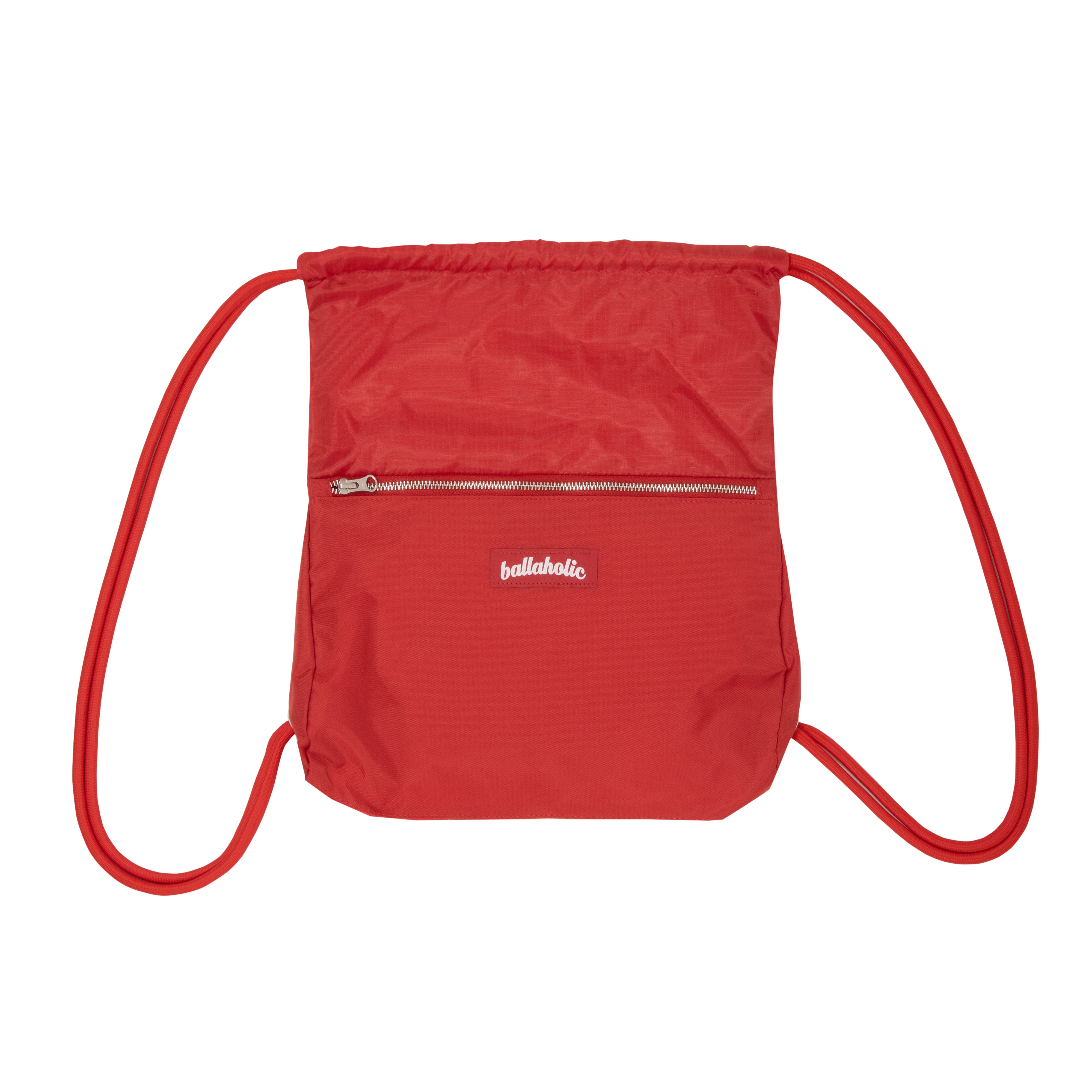 Logo Zip Pocket Gymsack (red) – ballaholicオンラインショップ