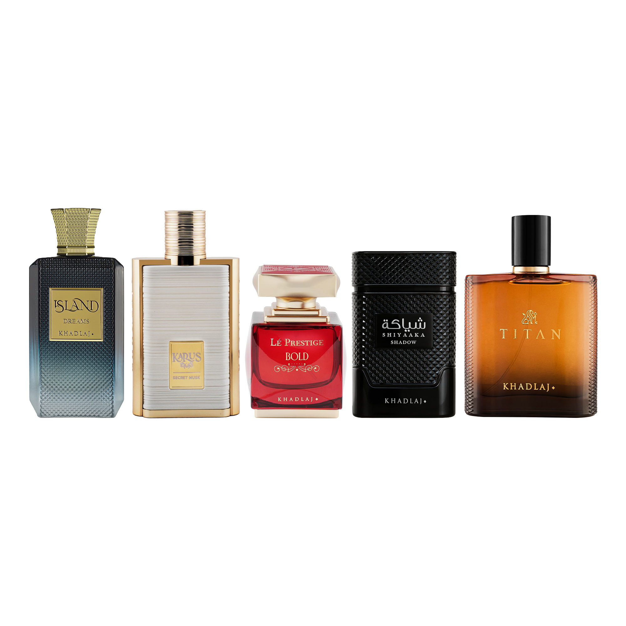 Khadlaj Ultimate 5 Pc Fragrance Bundle for Men - Shop Now