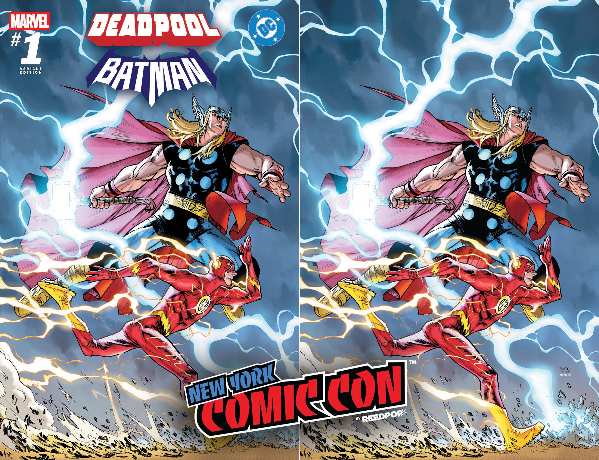 MARVEL/DC: DEADPOOL/BATMAN #1 HUMBERTO RAMOS NYCC EXCLUSIVE VARIANT CO