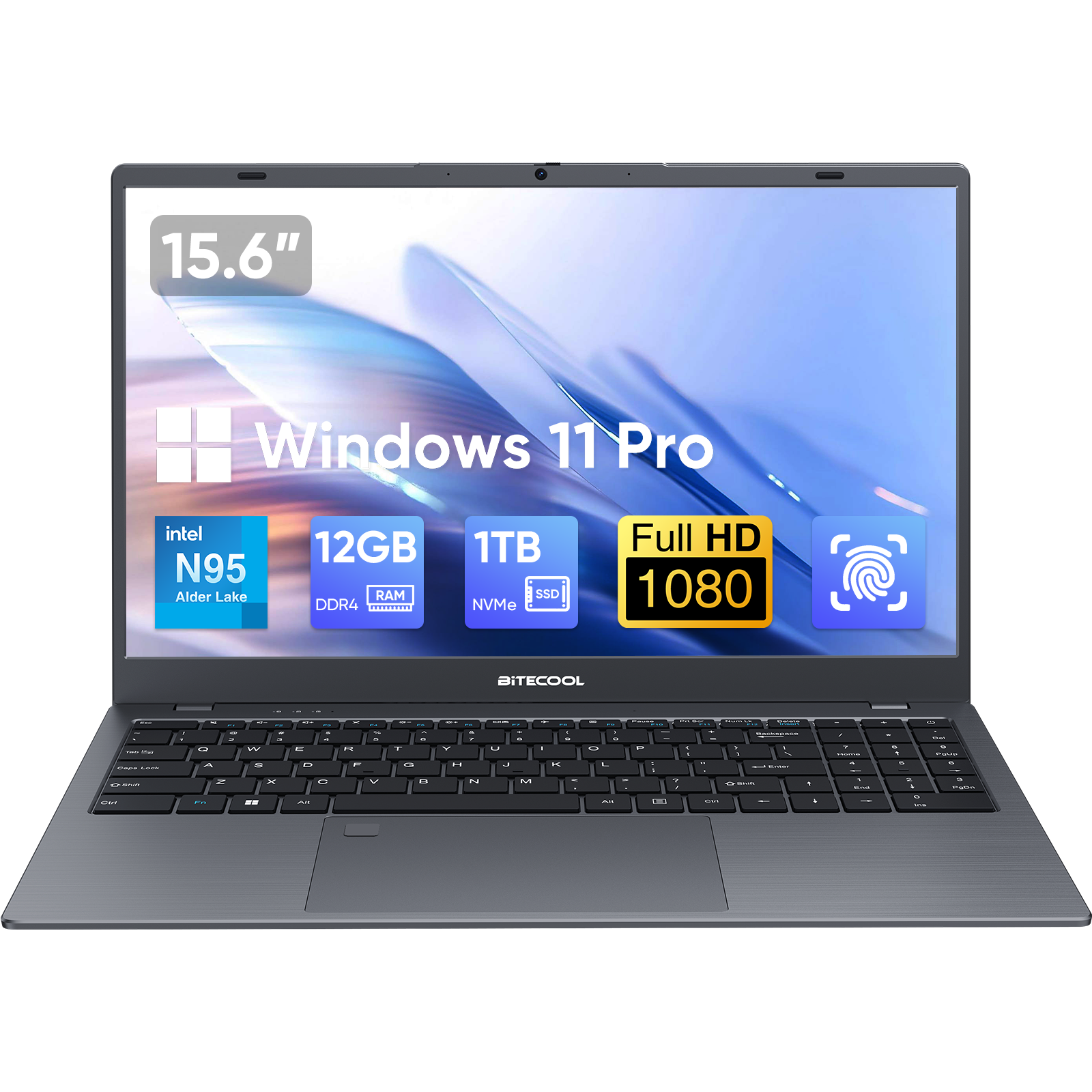 BiTECOOL 大容量・長持ち ノート 15.6｜Intel N5095｜LPDDR4 12GB+1TB