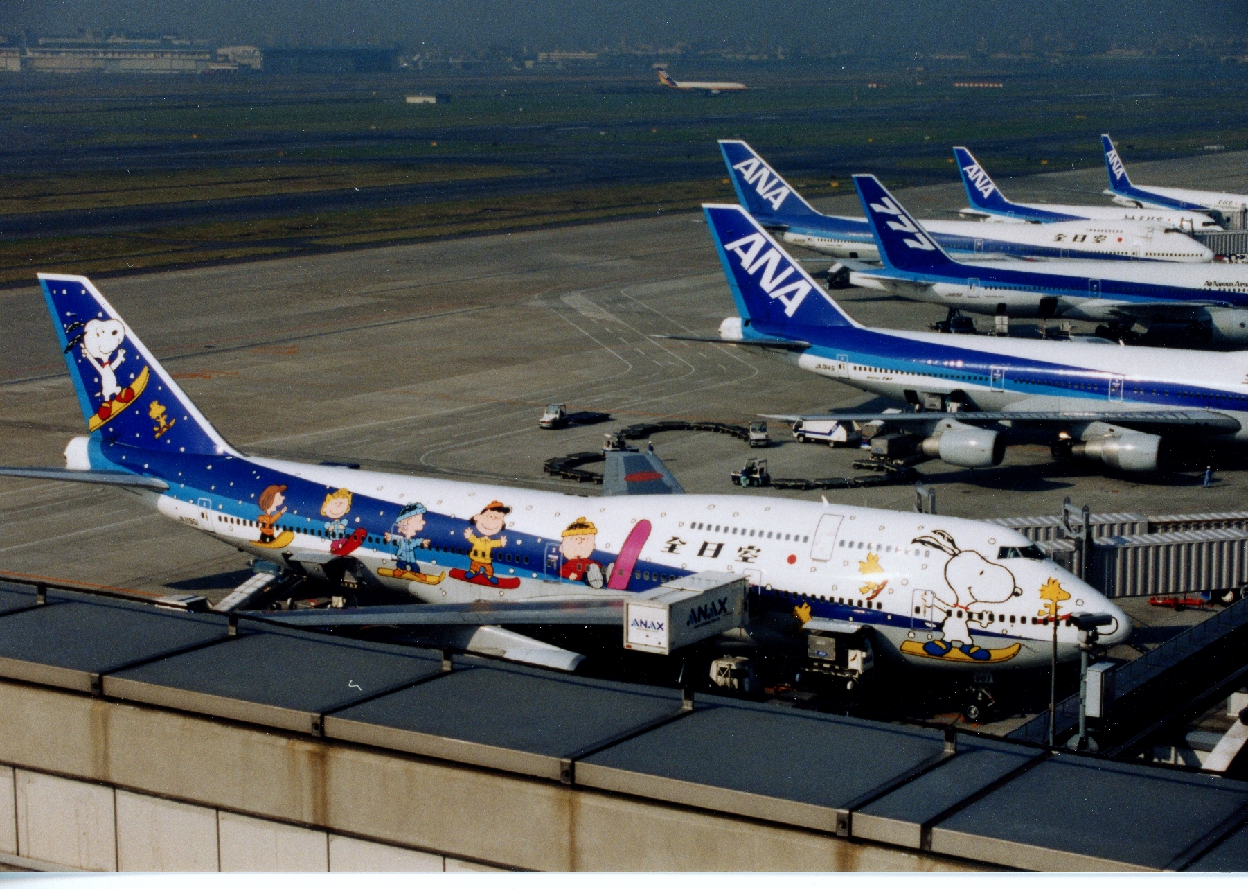 懐かしい!!・・スヌーピーを纏ったテクノジャンボ（JA8961