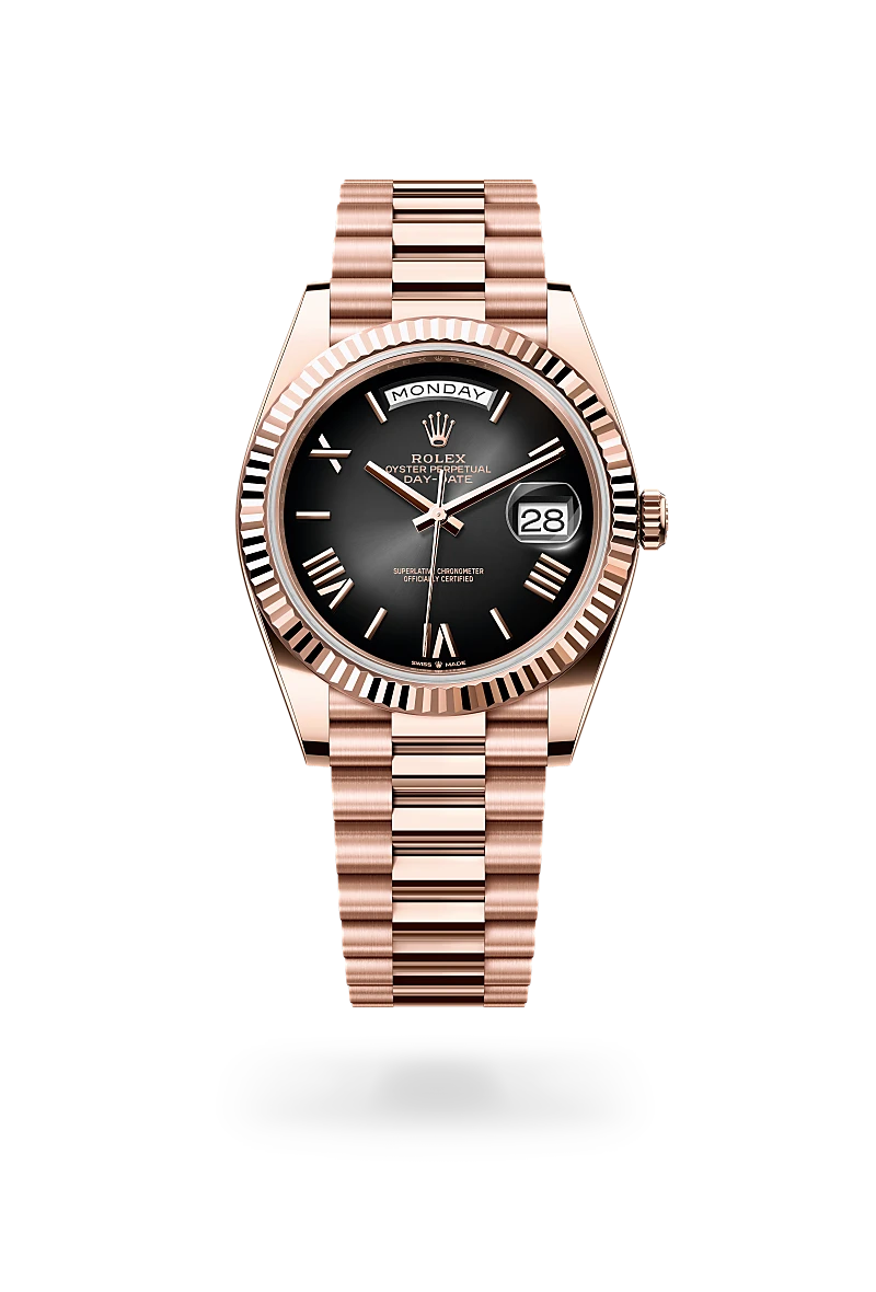 Rolex Day-Date 40 Oyster, 40 mm, Everose gold M228235-0055 – Brown