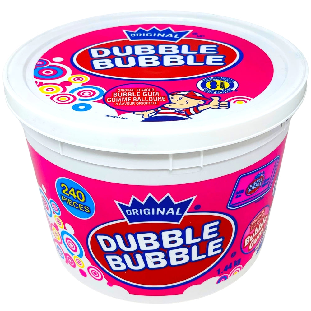 Dubble Bubble with Comics Tub - 240 Pieces | Candy Funhouse US