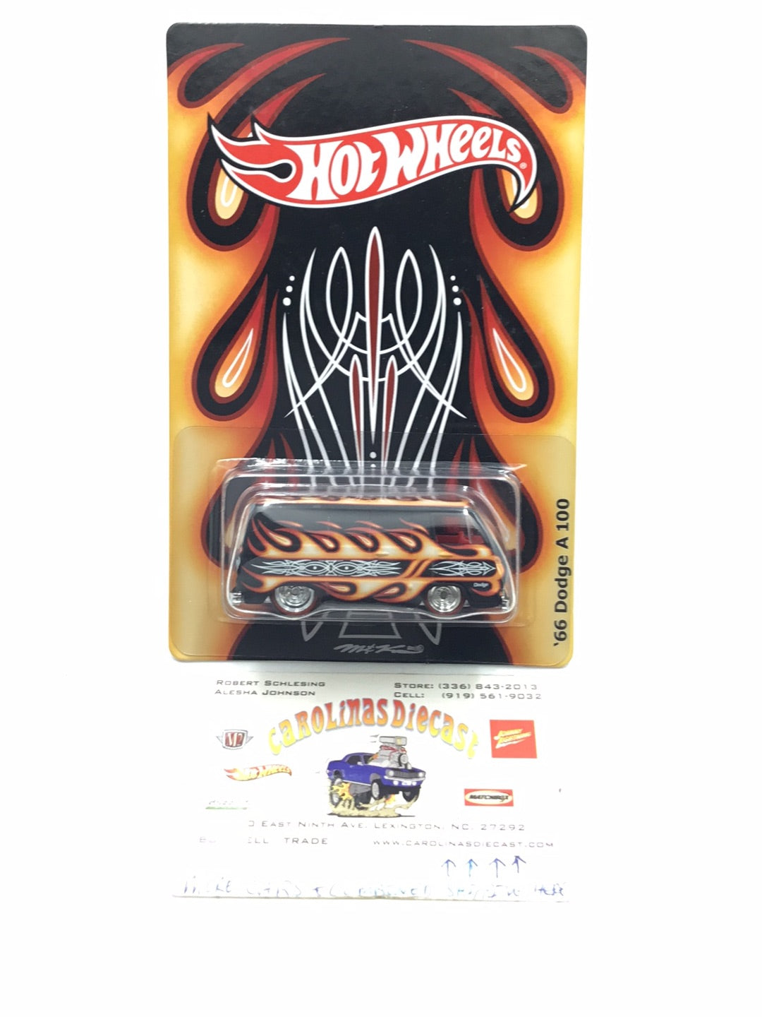 2011 Hot wheels Japan Convention 1966 Dodge A100 VHTF Sample card