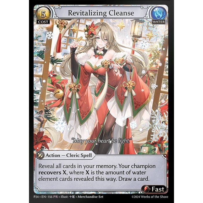 Water] Revitalizing Cleanse [P24-156-PR] Grand Archive TCG