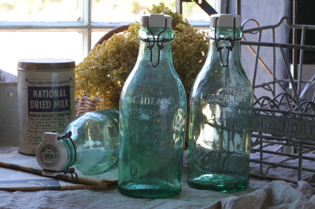 2点あり！大変レアなセラミックキャップ付き保存容器 フランス