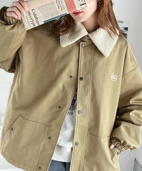 Javaジャバコラボ》ボリュームが可愛い。取り外し可能ボアライナー付