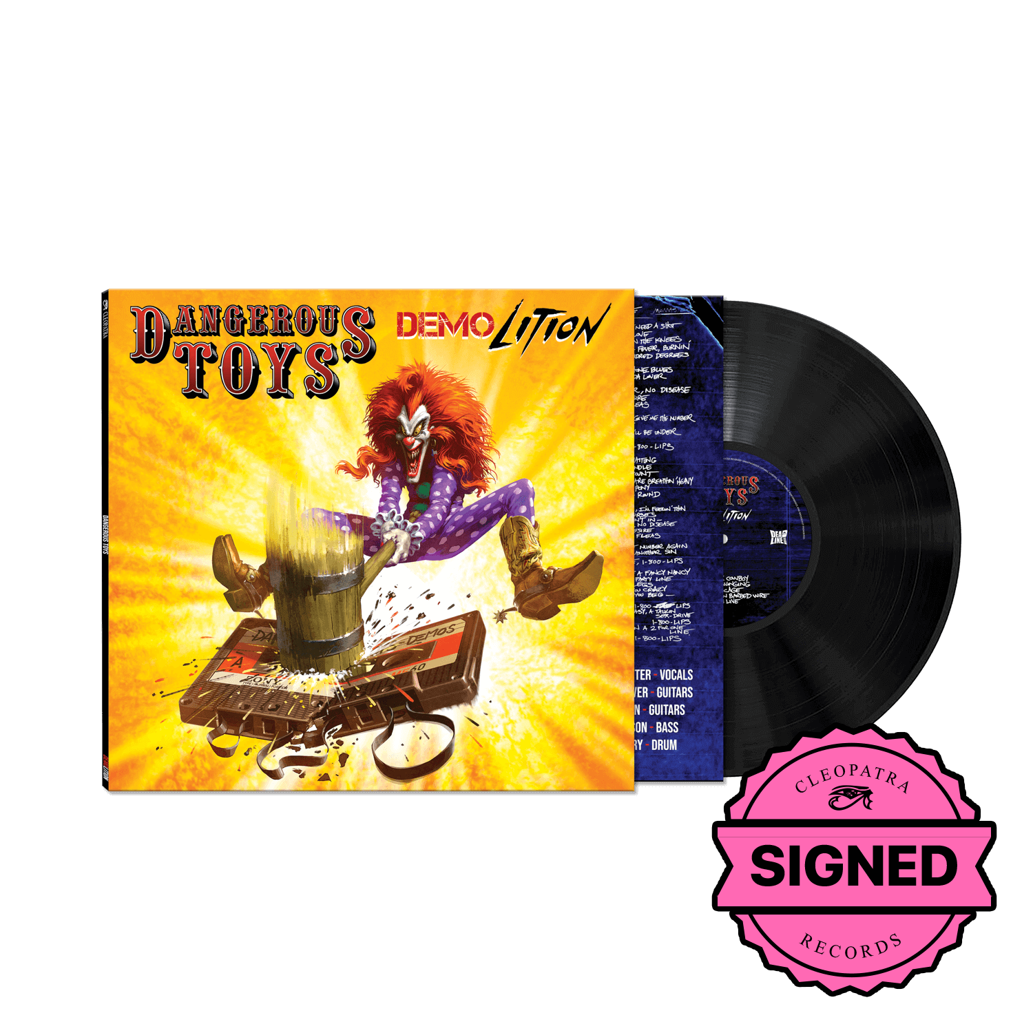 Dangerous Toys - Demolition (Black Vinyl LP Signed by Jason