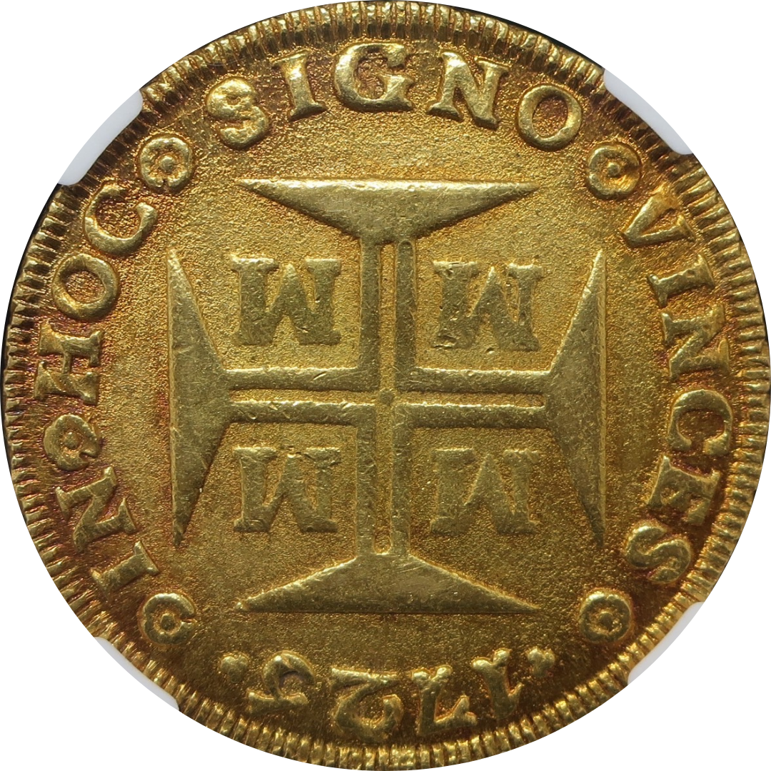 超大型金貨！】1725M ブラジル 20000レイス 超大型金貨 MS62 NGC