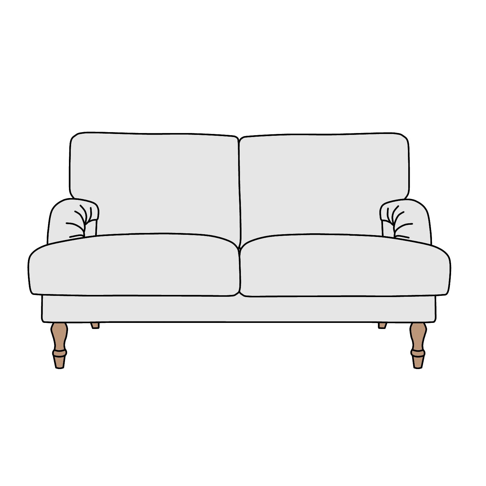 IKEA（イケア）STOCKSUND（ストックスンド）肘付2人掛 横幅約154cm