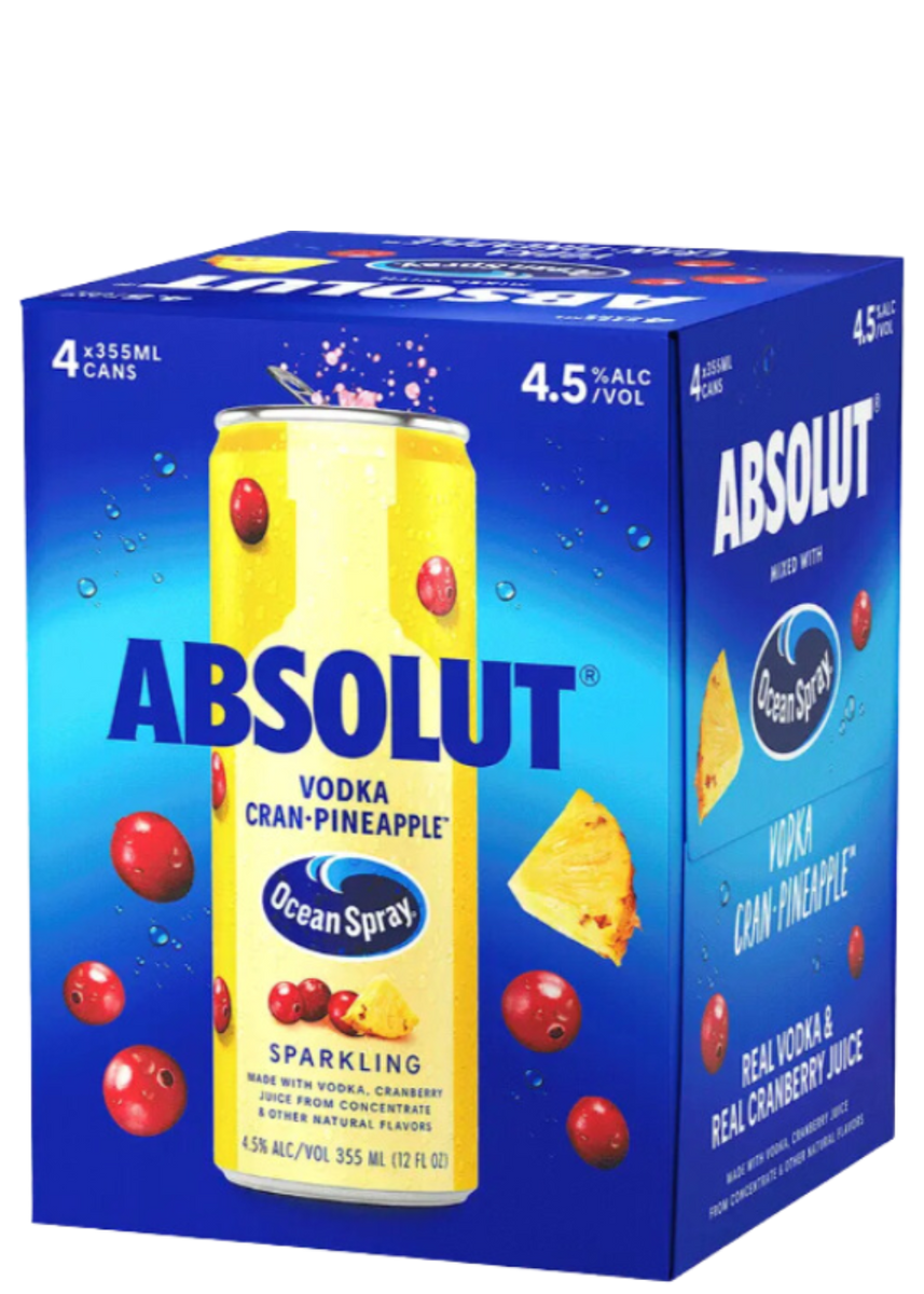 ABSOLUT OCEAN SPRAY VODKA CRAN-PINEAPPLE – Creekville Spirits