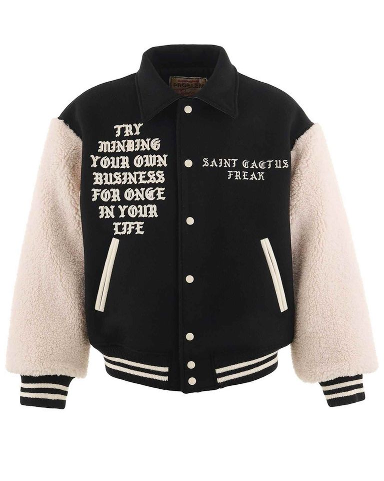 SAINT M×××××× (セントマイケル) CP_VARSITY JKT/LMA / BLACK | Detail