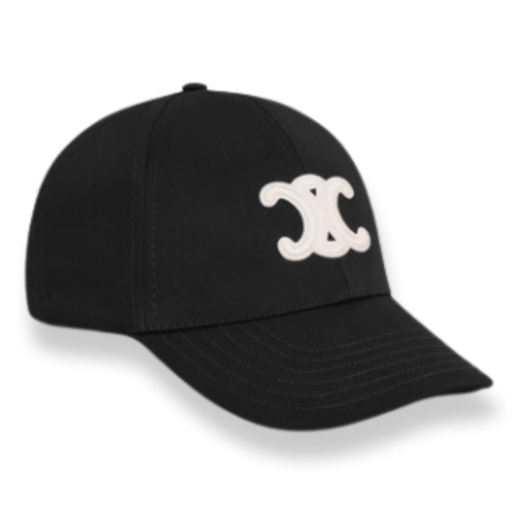 CELINE TRIOMPHE BASEBALL CAP IN COTTON BLACK – EYE LUXURY CONCIERGE