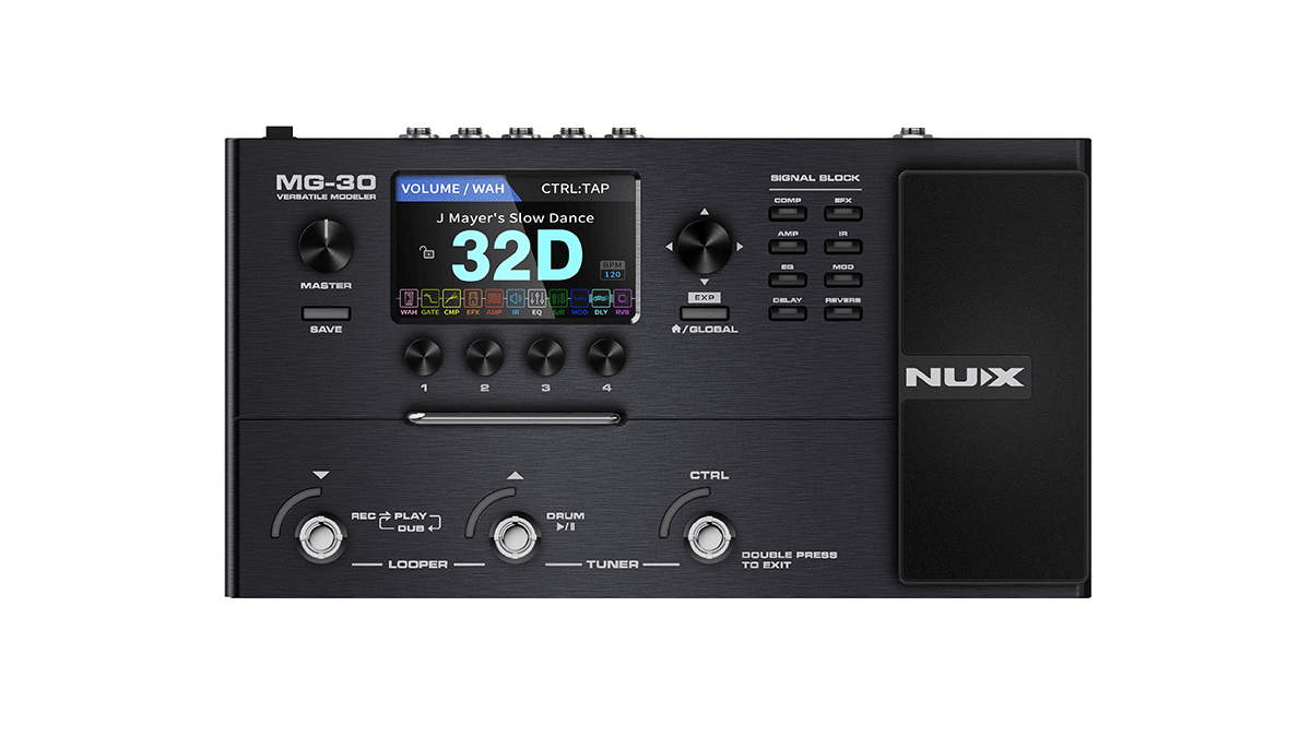 NUX MG-30 Deluxe Micro Guitar Processor, Multi-Effects – Easy