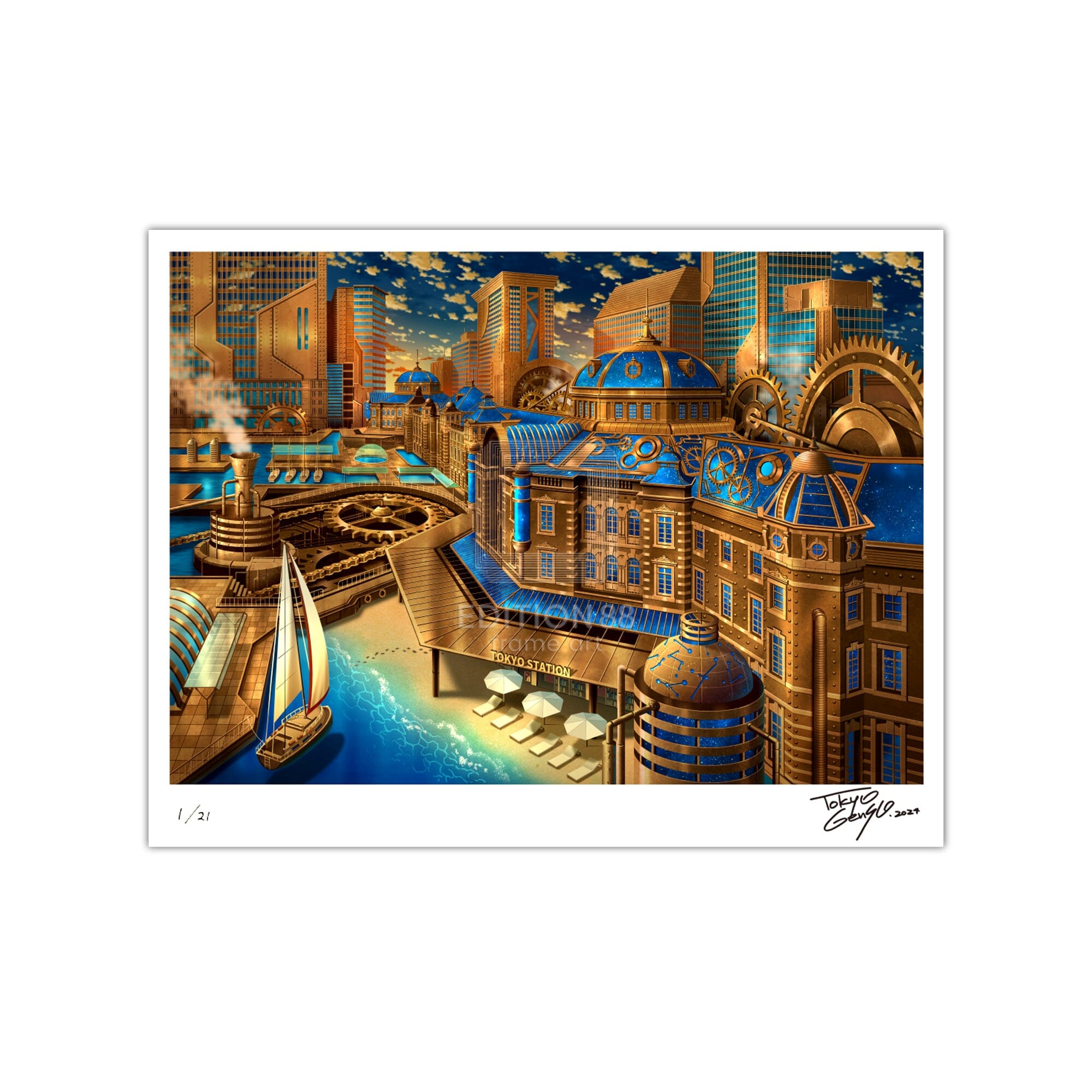 88グラフ 國鉄銀河線東京駅幻想/ 東京幻想（直筆サイン入り / 限定21枚）