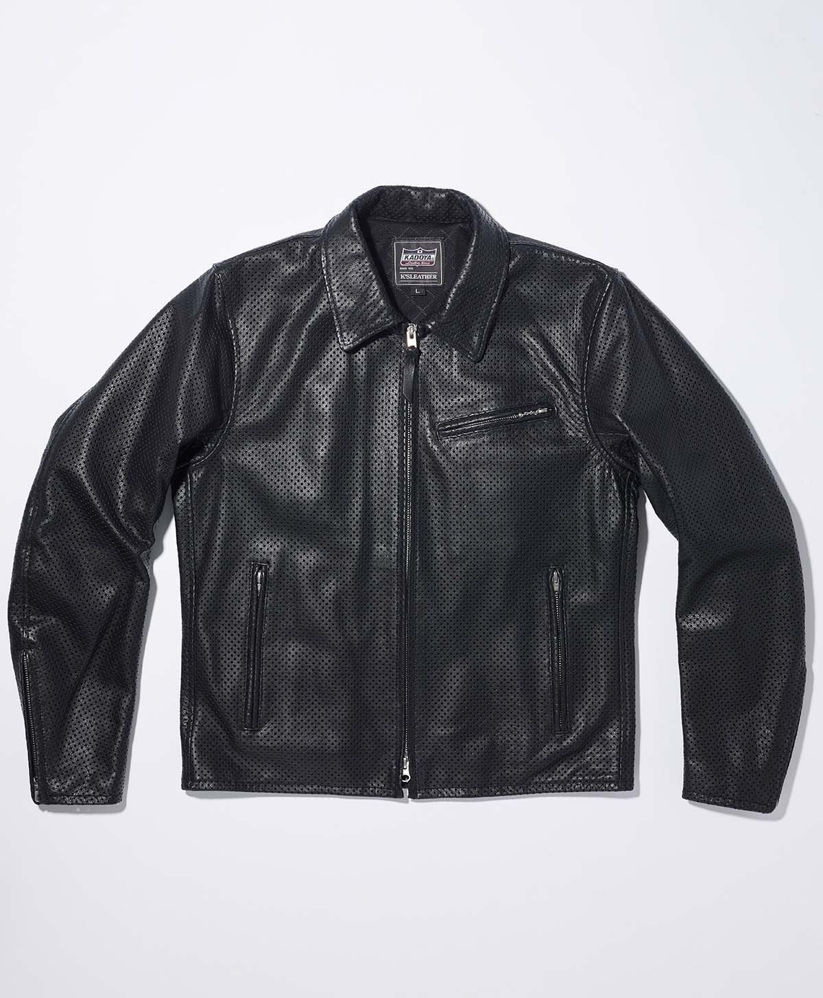 Leather jacket, leather jacket, punching leather jacket | Kadoya