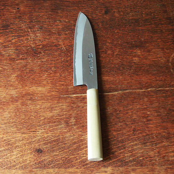 ブ*ナ様 本鍛錬 極上 むきもの包丁 六寸 刃渡り約180mm 和包丁 剝きも