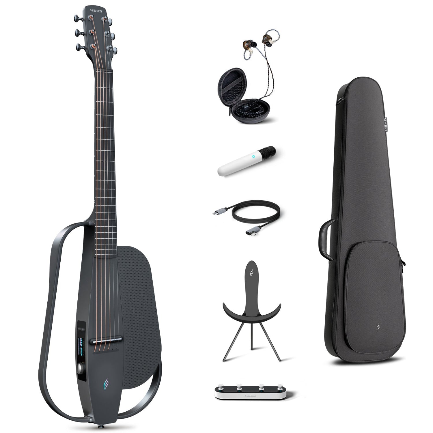 ENYA NEXG 2: Smart Silent Travel Guitar with Looper