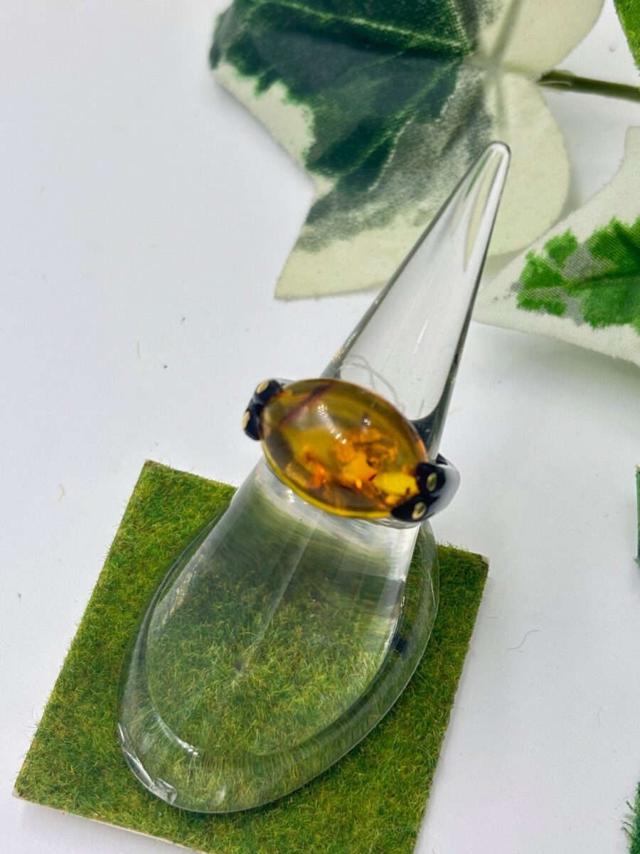 本鼈甲琥珀コンビリング - 琥珀アクセサリー・ジュエリー専門店｜有限