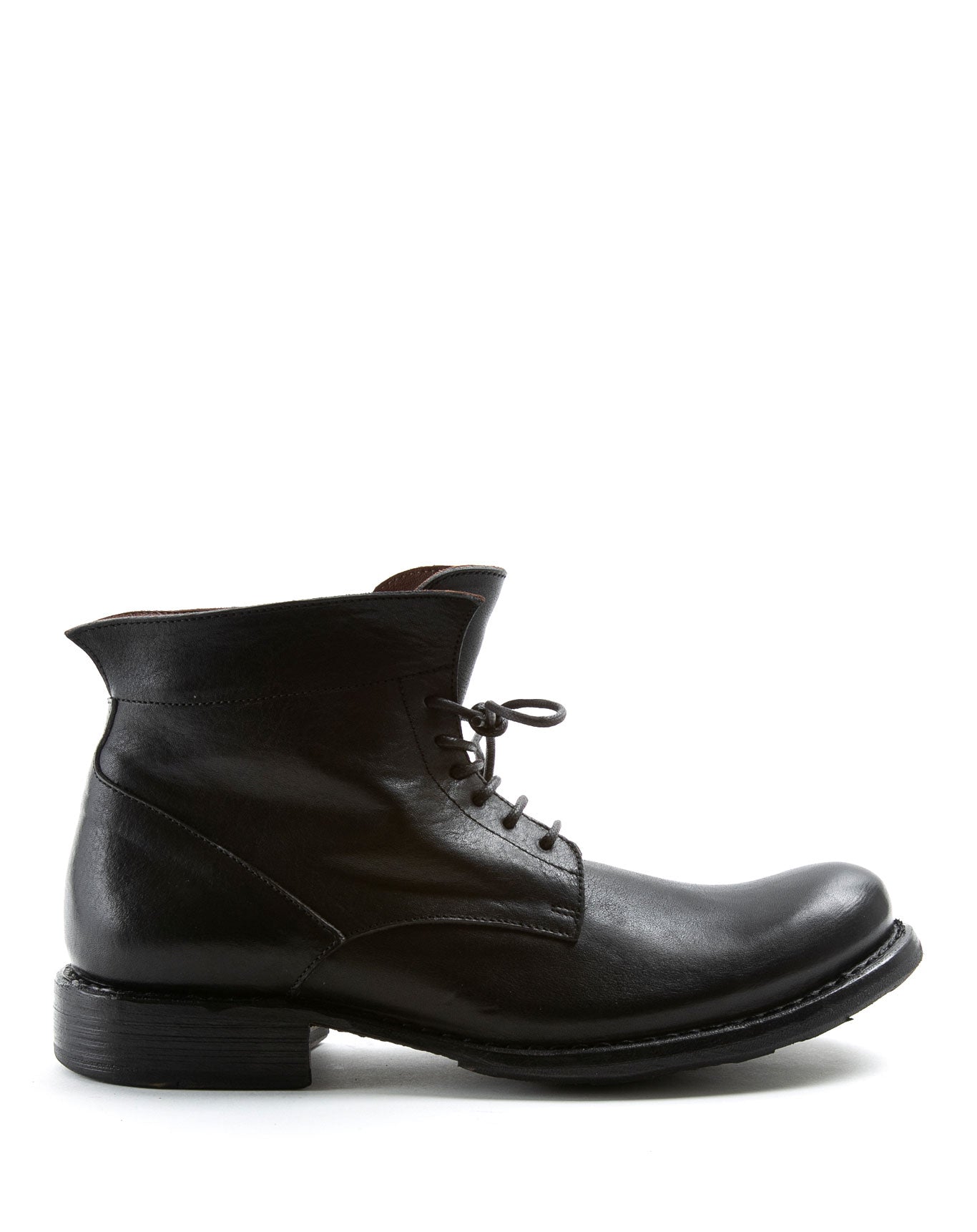 ETERNITY 745 Black leather lace-up ankle boots – Fiorentini + Baker